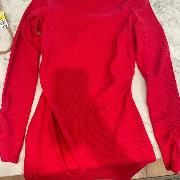 Sanctuary Women's Mini Dress Show Stopper Ribbed in Ruby Red- NWT- Small‎ - Picture 6 of 14